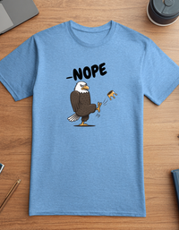 Load image into Gallery viewer, No Kings American Bald Eagle T-Shirt - &#39;NOPE&#39;, No Kings Shirt, Anti Fascism, Funny Political Meme Shirt, Feminist Gift, Social Justice Shirt
