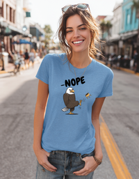 Load image into Gallery viewer, No Kings American Bald Eagle T-Shirt - &#39;NOPE&#39;, No Kings Shirt, Anti Fascism, Funny Political Meme Shirt, Feminist Gift, Social Justice Shirt
